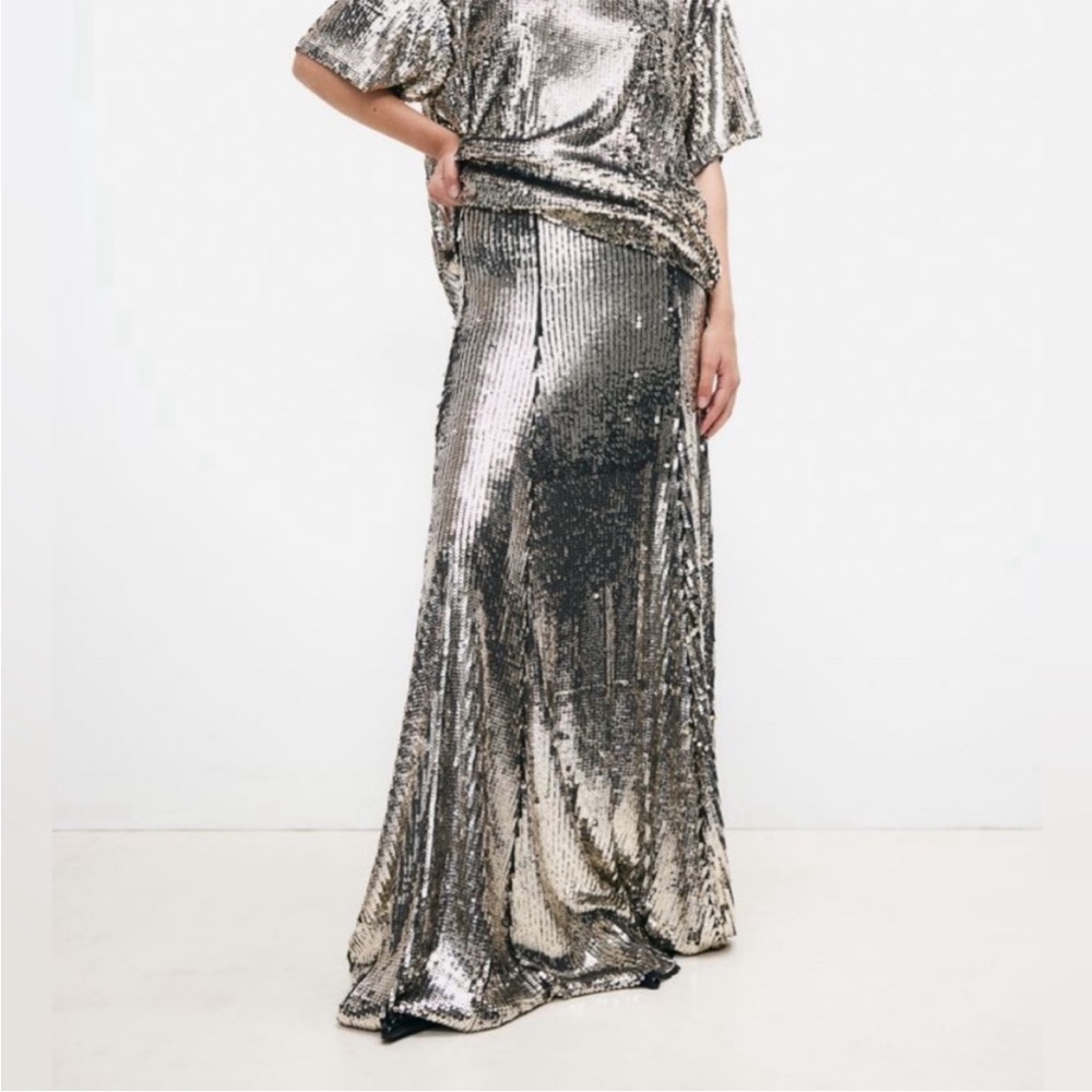 H&M studio 2024 Sequined maxi skirt S